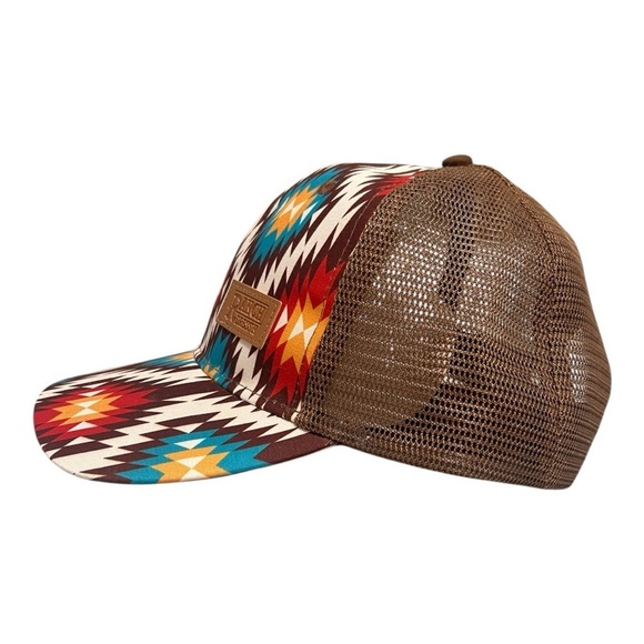 Ranch Dress’N unisex Baseball Cap Aztec Print New - Picture 2 of 8